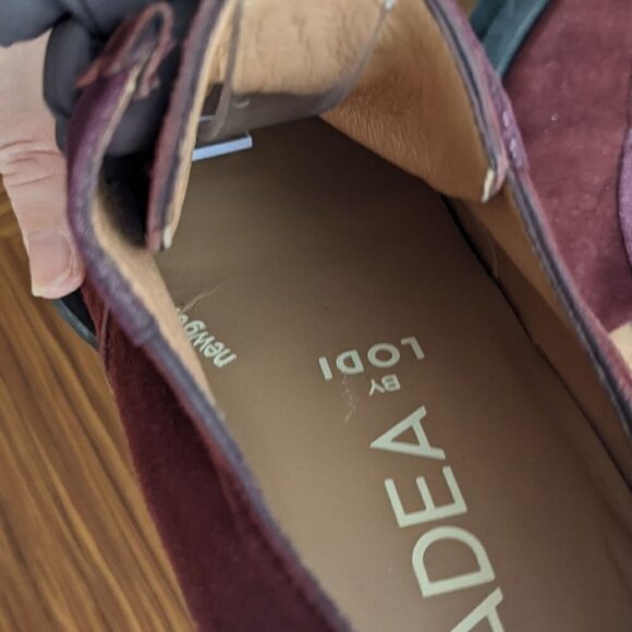 GADEA By Lodi new gel burgundy suede mocassins loafers size 39 @S7 - Picture 12 of 15